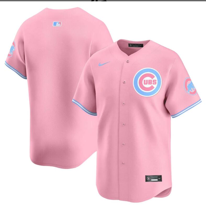 Men Chicago Cubs blank pink 2024 Nike MLB jersey->indianapolis colts->NFL Jersey